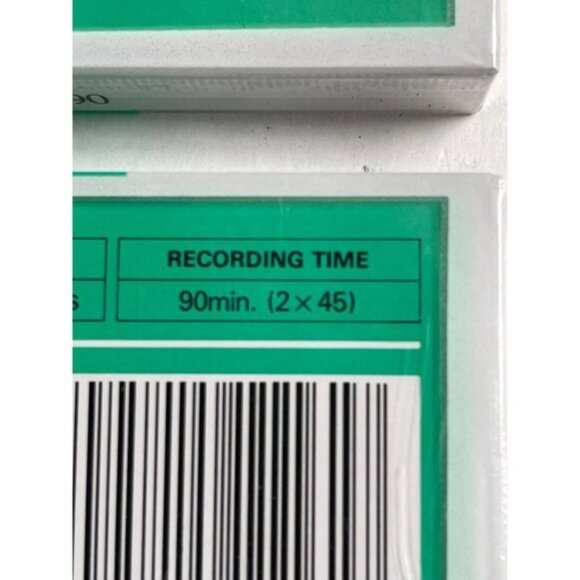 Maxell UR Normal Bias 90 Minutes Blank Audio Cassette Tape New Sealed Lot of 2 - Picture 2 of 4